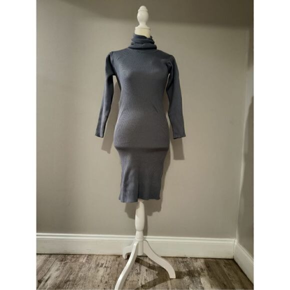 ELLIATT VICTORIA Knit Dress in Blue/Gray Size XL NWT - Picture 5 of 7